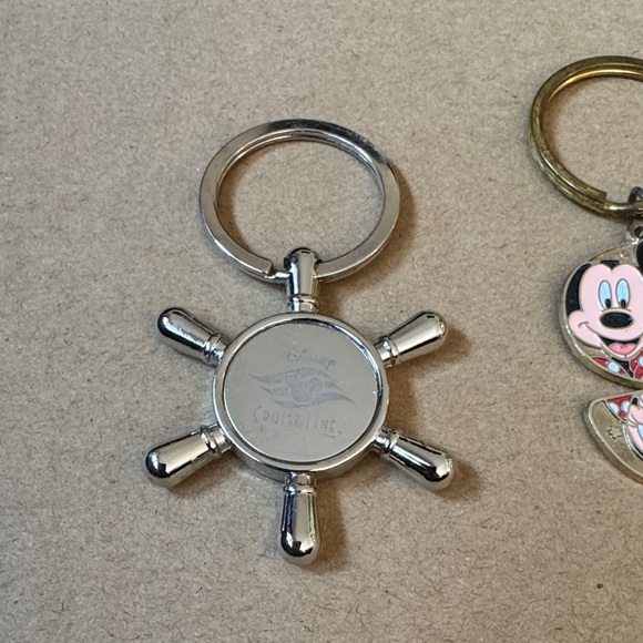 Disney Keychain Trio with Silver and Gold Accents - Picture 2 of 7